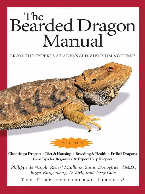 Title details for The Bearded Dragon Manual by Philippe De Vosjoli - Available